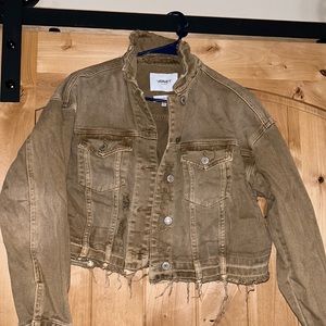 Vervet brown jacket crop fit